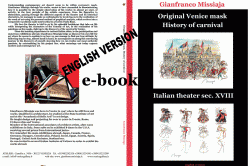 E-BOOK Gianfranco Missiaja artistic activity - Original Venice mask - Italian theater sec. XVIII